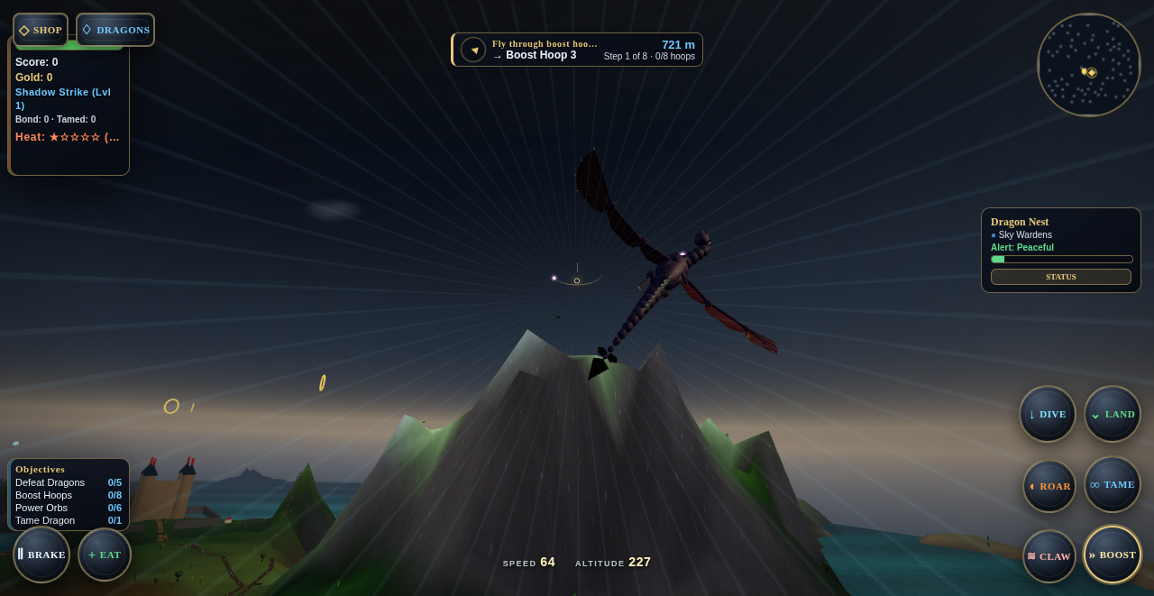 Active Dragon Flight gameplay — combat and flight in motion