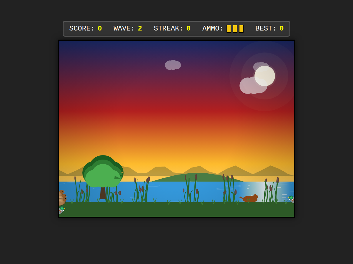 Playable Duck Hunt built by gemma4:31b
